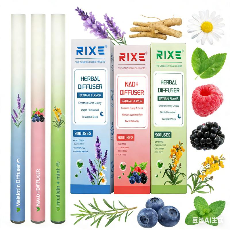 3-in-1 Herbal Diffuser Set – Nicotine-Free Lung Cleanse, Sleep Aid & Energy Boost