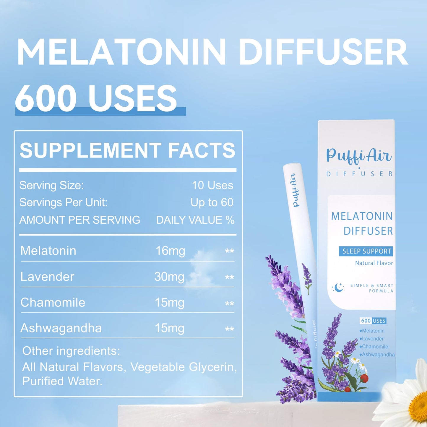 Melatonin Diffuser - 900 Uses